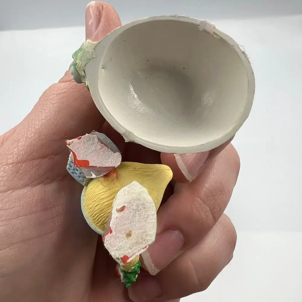 Vintage Plastic Easter Baby Chick Cake Toppers Mini Decorative Figurines